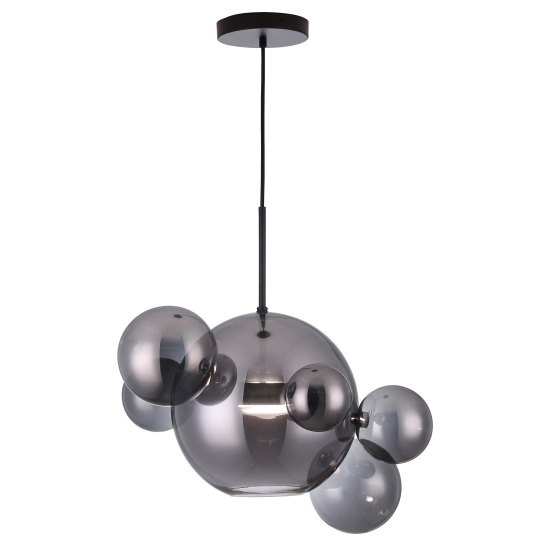 Multiverse lampa wisząca LED czarna 1+5, 338121-02 REALITY - zdjęcie produktu